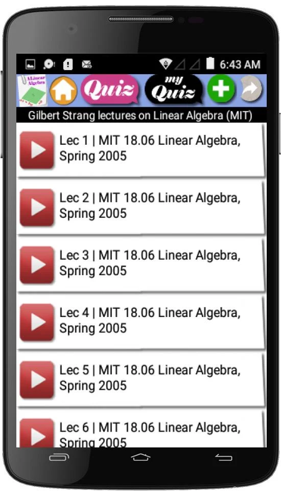 Linear Algebra Courses screenshot